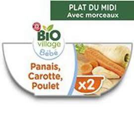Bol panais carotte Poulet - 12 mois (2x200g)