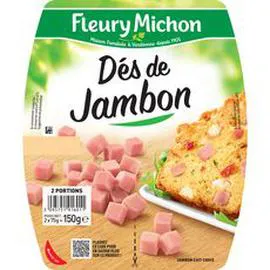 Dés de jambon (2x75g)