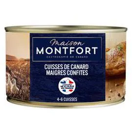 MAISON MONTFORT Cuisses de canard maigres confites 1,35kg