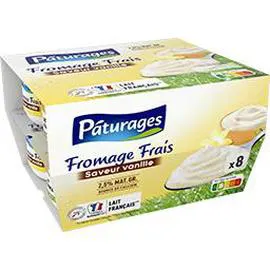 Fromage frais saveur vanille (8x100g)