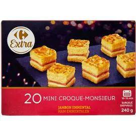 Mini croque-monsieur jambon emmental (240g)