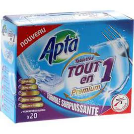 APTA Tablettes lave vaisselle Tout en 1 Premium 20x15g