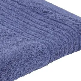 Serviette de bain marine 100% coton 50x90 cm (l'unité)