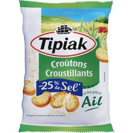 TIPIAK Croutons goût ail 80g