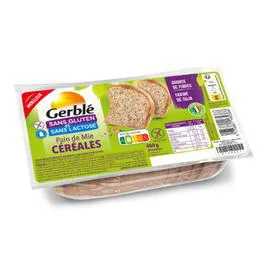 Pain de mie céréales, sans gluten (400g)