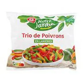 MARQUE REPÈRE, NOTRE JARDIN Lanières poivrons 600g