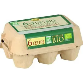 Oeufs Bio de Plein Air (x6)