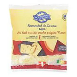 NOS RÉGIONS ONT DU TALENT Emmental râpé de Savoie IGP 100g