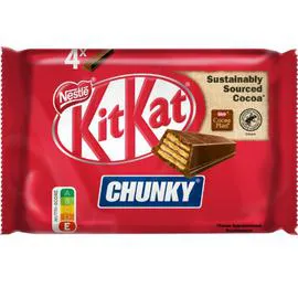 NESTLÉ, KITKAT Barres chocolatées Chunky 4x40g