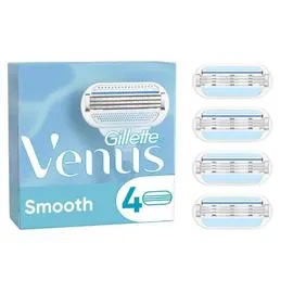 GILLETTE, VENUS Lames de Rasoir Smooth x4