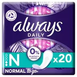 Daily protège-slip pliés (x20)