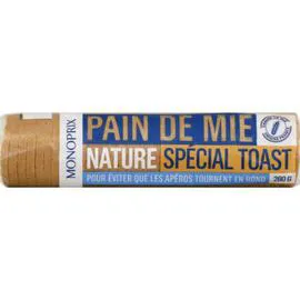 Toast Pain de Mie Nature (280g)