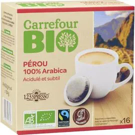 Café dosettes acidulé et subtil (16x6,5g)