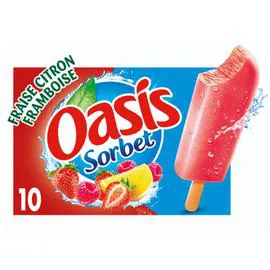 Glace bâtonnet fraise citron framboise (400g)