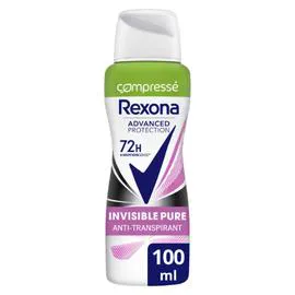 REXONA Déodorant Femme Anti-Traces Invisible Pure Advanced Protection 100ml