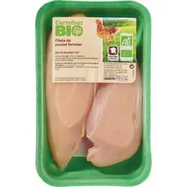 Filets de poulet fermier blanc Bio (400g)