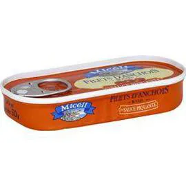 Filets d'anchois roulés sauce piquante (32,5g)