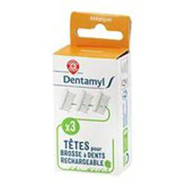 Tête de recharge Brosse à dent médium (x3)