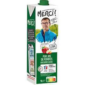 Pur jus de pommes sans sucres ajoutés (1l)