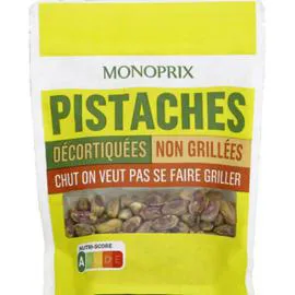 Pistaches décortiquées non grillées (125g)