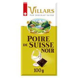 Tablette chocolat noir Liqueur Poire (100g)