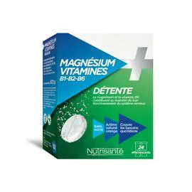 LABORATOIRES NUTRISANTÉ Complément alimentaire Magnésium & Vitamines B1, B2, B6 67,2g
