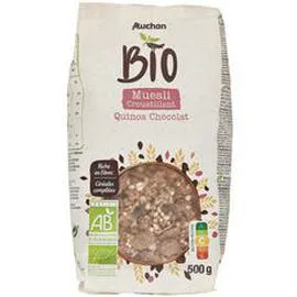 Muesli de céréales bio quinoa et chocolat (500g)
