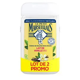 Gel douche Lait de vanille Bio (2x250ml)