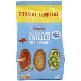 Petits pains grillés au froment sans huile de palme (400g)