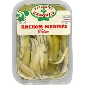 Filets d'anchois marinés nature (105g)