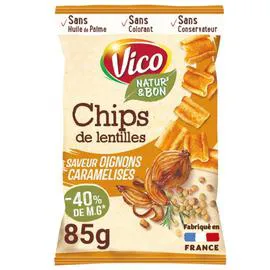 VICO Chips de lentilles oignons caramélisés 85g