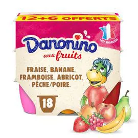 Fromage blanc aux fruits (18x50g)
