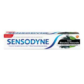 Dentifrice Protection Sensibilité Dentaire + Dents Fortes & Gencives Saines Soin Blancheur Au Charbon D'Origine Naturelle (75ml)
