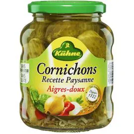 KÜHNE Cornichons aigres-doux 185g