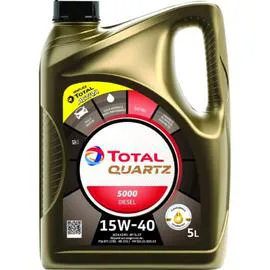 Huile moteur diesel Quartz 5000 15W40 (5l)