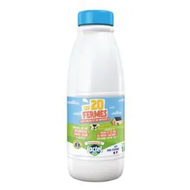 Lait demi-écrémé Filière UHT (1l)