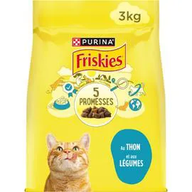 Croquettes Chat Adultes au Thon et Légumes Friskies (3kg)