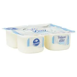 Yaourts Velours de Lait nature (4x125g)