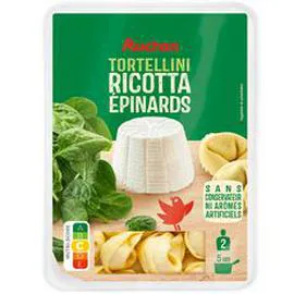 AUCHAN Tortellini ricotta épinards 300g