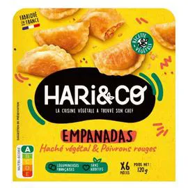 EMPANADAS Haché Végétal et Poivrons Rouges (120g)
