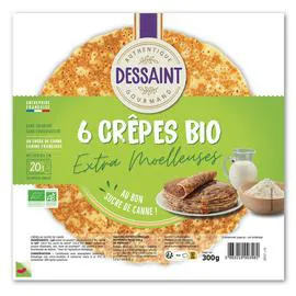 Crêpes moelleuses BIO au sucre de canne (300g)