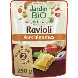 LÉA NATURE, JARDIN BIO ÉTIC Plat cuisiné ravioli aux légumes Bio 250g
