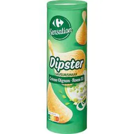 CARREFOUR SENSATION Biscuits apéritif Tuiles crème oignon 175g