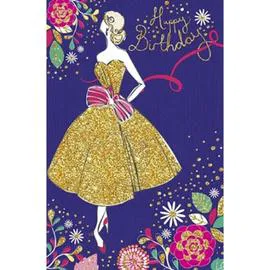 Carte anniversaire femme (l'unité)