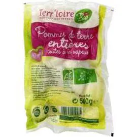 TERR'LOIRE Pommes de terre entières cuites à la vapeur BIO 500g