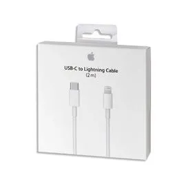 Cable USB-C vers lightning 2m - Blanc (l'unité)