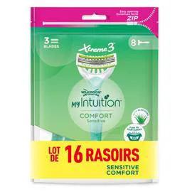 Rasoirs Jetables My Intuition Xtreme 3 Comfort Sensitive (x16)