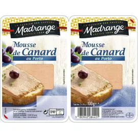 MADRANGE Mousse de canard Porto 2x50g