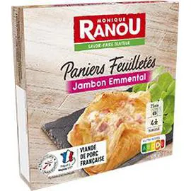 MONIQUE RANOU Paniers feuilletés jambon emmental 400g