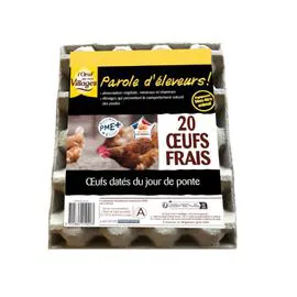 Oeufs frais Parole d'Eleveurs (x20)